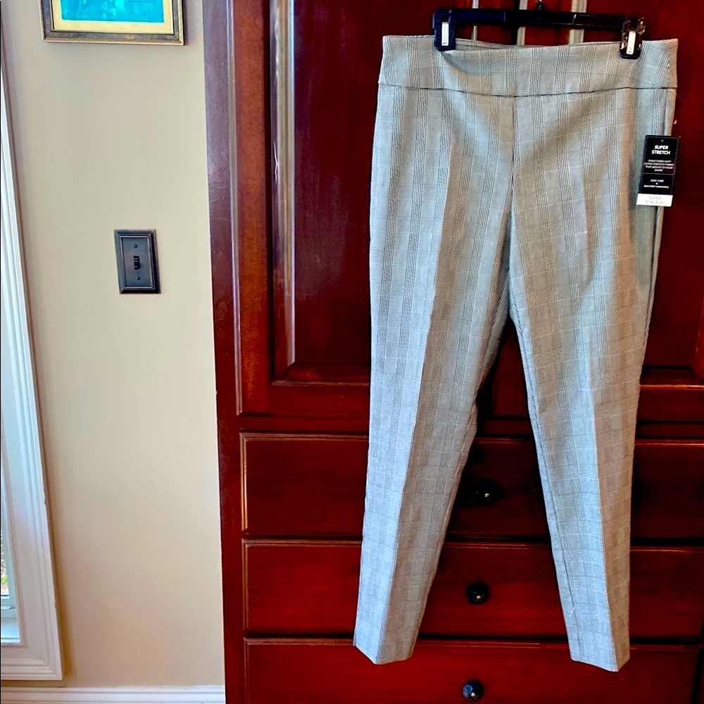 Gray Plaid Trousers